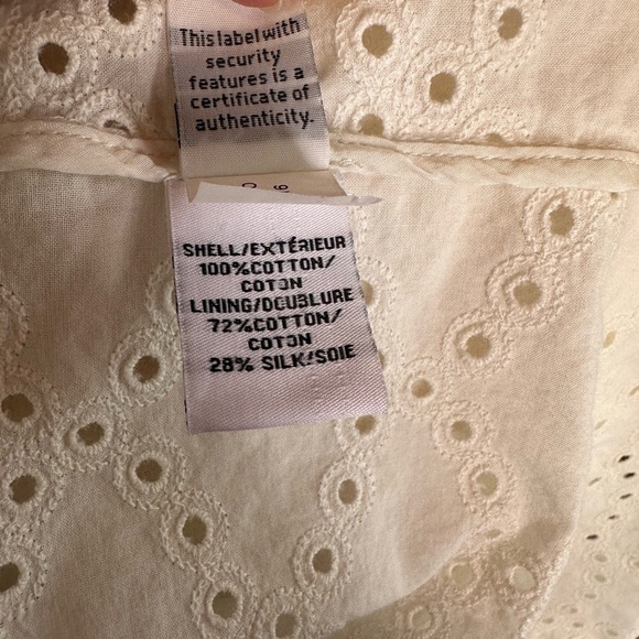 Diane von Furstenberg Eyelet Button Front Top - Picture 9 of 10